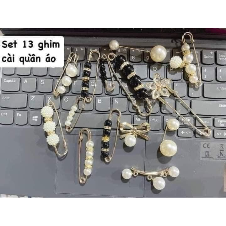 BSCS3405 - 13 ghim cài quần áo, Set cài quần 13 chi tiết
