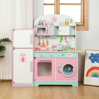 Bộ đồ chơi nấu ăn bếp gỗ cao 101cm cho bé toystore FUDAER