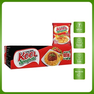 Mì trộn Cung Đình Kool Spaghetti (thùng x 30 gói 105g), mì khô trộn với nước sốt cà thịt thơm đậm đà