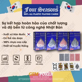 🃏 BÀI TÂY NHỰA HÀN QUỐC FOUR SEASONS CAO CẤP 100% PLASTIC 🃏