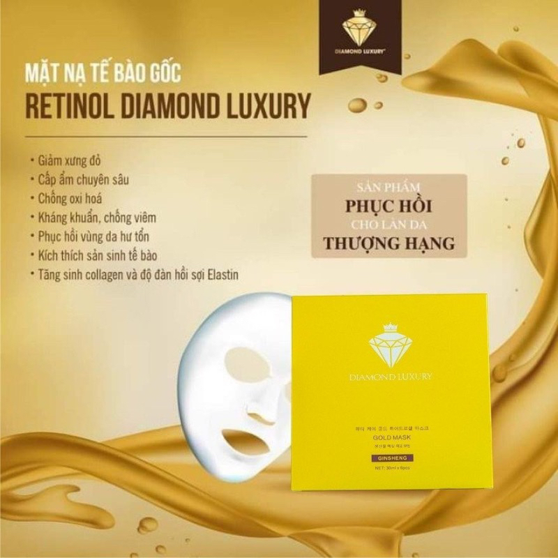 [ MỸ PHẨM HÀN QUỐC ] MẶT NẠ TẾ BÀO GỐC RETINOL DIAMOND LUXURY - CHÍNH HÃNG  (gimi_haininh)