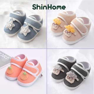Giày tập đi quai dán chống trượt siêu nhẹ cho bé trai bé gái sơ sinh 0-1 tuổi ShinHome Baby