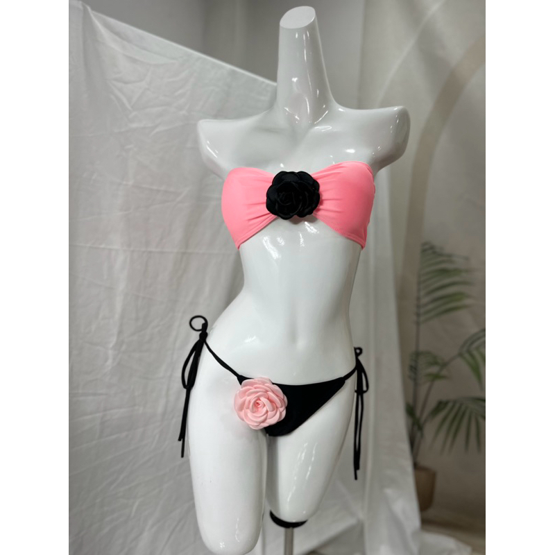 [Sẵn HCM -Có Size]  Bikini Đồ Bơi  ,2 Mảnh Cup Ngực Đính Hoa Phối Màu Bikini HM BIKINI | BigBuy360 - bigbuy360.vn