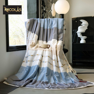 Chăn tencel 80s in hoa cao cấp alva mền lụa tencel 4 mùa sang trọng, mềm mịn