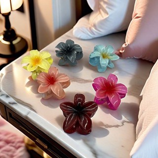 [SIZE NHỎ 4cm- 6cm ] 5 Cây Kẹp Tóc Gấp Tóc Hoa Sứ Mini Nhiều Màu Sắc Thời Trang