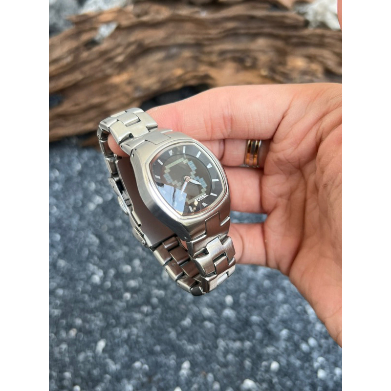 FOSSIL 𝗕𝗜𝗚 𝗧𝗜𝗖 “ 𝗦𝗲𝗰𝗼𝗻𝗱𝘀 𝗗𝗶𝗴𝗶𝘁𝗮𝗹 – Black 𝗗𝗶𝗮𝗹 – Black Border “