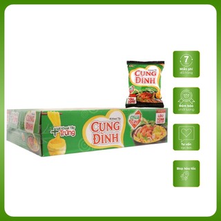 Thùng 30 gói mì khoai tây Cung Đình lẩu tôm chua cay 80g