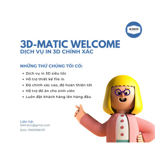 Dịch vụ in 3D, 3D-Matic PLA  ABS PETG