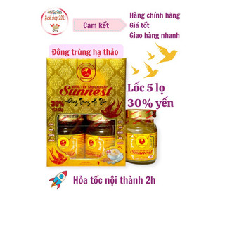 Yến sào Cao Cấp SUNNEST dành cho người lớn (Lốc từ 5-6 lọ x 70ml)