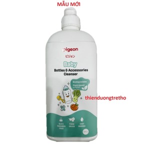 Dung dịch nước rửa bình sữa phụ kiện rau củ Pigeon Eco 450ml/500ml
