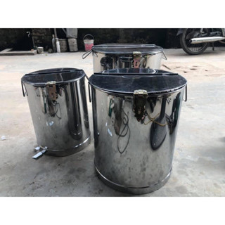 Thùng gạo inox chống chuột gián loại 20kg (đựng đồ ăn khô) hàng có sẵn