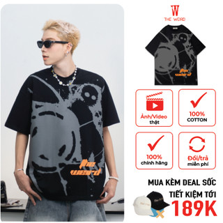 LOCAL BRAND Áo thun The Weird Phong Cách Unisex Form Rộng ATK975