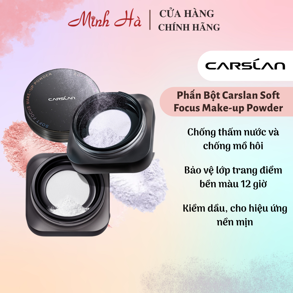 Phấn Phủ Bột Carslan Soft Focus Make-up Powder 8G mỏng nhẹ và kiềm dầu