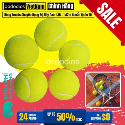 Banh Bóng Tennis Dododios Cao Cấp Cho Người Chuyên Nghiệp - Độ Nảy Quốc Tế - Hàng Chính Hãng