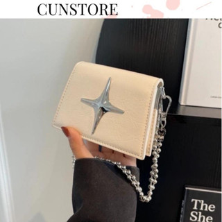  Túi Xách Nữ Mini Ngôi Sao Dây Xích Tròn Đeo Chéo Đeo Vai Bag 