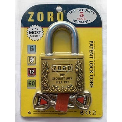 Ổ khóa ZORO 6 phân bông lúa - Ổ Khóa chống trộm công nghệ Mỹ