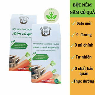 Bột nêm thực dưỡng KHÔNG ĐƯỜNG 100% TỰ NHIÊN - Hạt nêm nấm rau củ Homefood