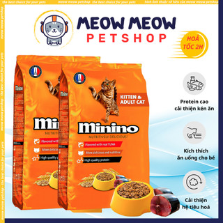 Hạt cho mèo MININO - Hạt MININO - Thức ăn vị cá ngừ cho mèo trên 2 tháng tuổi - Túi 1.3KG