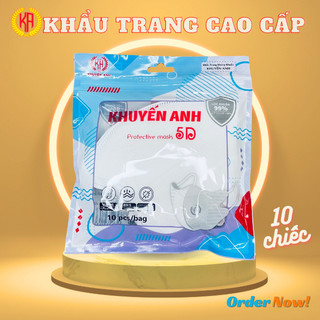 10 cái Khẩu Trang 5D Mask Khuyến Anh - Kháng Khuẩn - Lọc Bụi - Chống Tia UV - KA009
