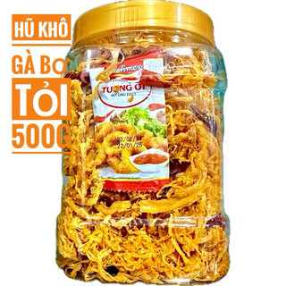 Hũ khô gà bơ tỏi dai 500g