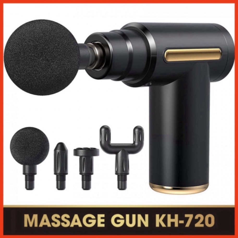 Máy Massage cầm tay súng mát xa toàn thân 6 cấp độ chuyên sâu vai lưng giảm đau mỏi, dãn cơ