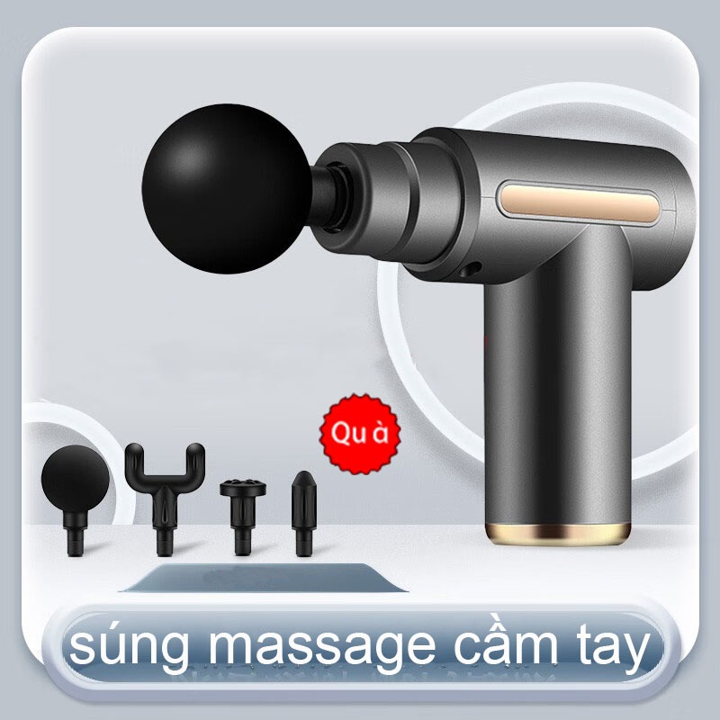 Máy Massage cầm tay súng mát xa toàn thân 6 cấp độ chuyên sâu vai lưng giảm đau mỏi, dãn cơ