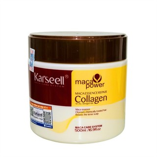 Kem hấp phủ lụa collagen karseell siêu mềm mượt tóc 500ml