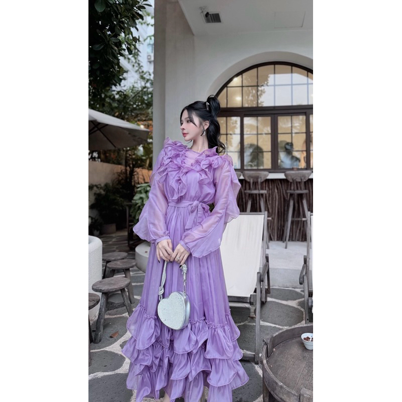 Váy tơ tầng TKCC