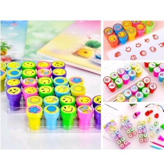Bộ 10 con dấu in số, in mặt cười
