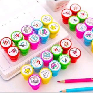 Bộ 10 con dấu in số, in mặt cười