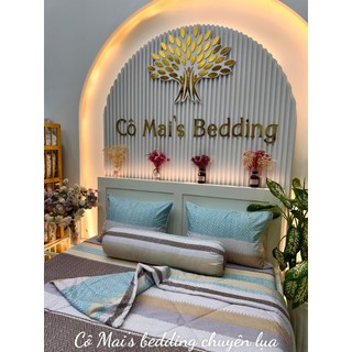 Bộ Ga Giường Lụa Tencel - Len Sọc, Chống nhăn - kháng khuẩn - mềm mịn mát