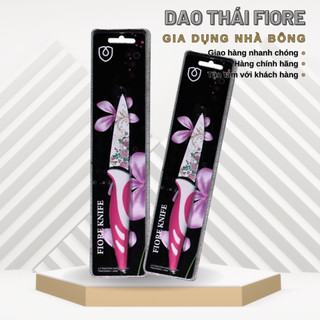 Dao thái cao cấp Fiore, dao cắt gọt trái cây chống dính hoa văn