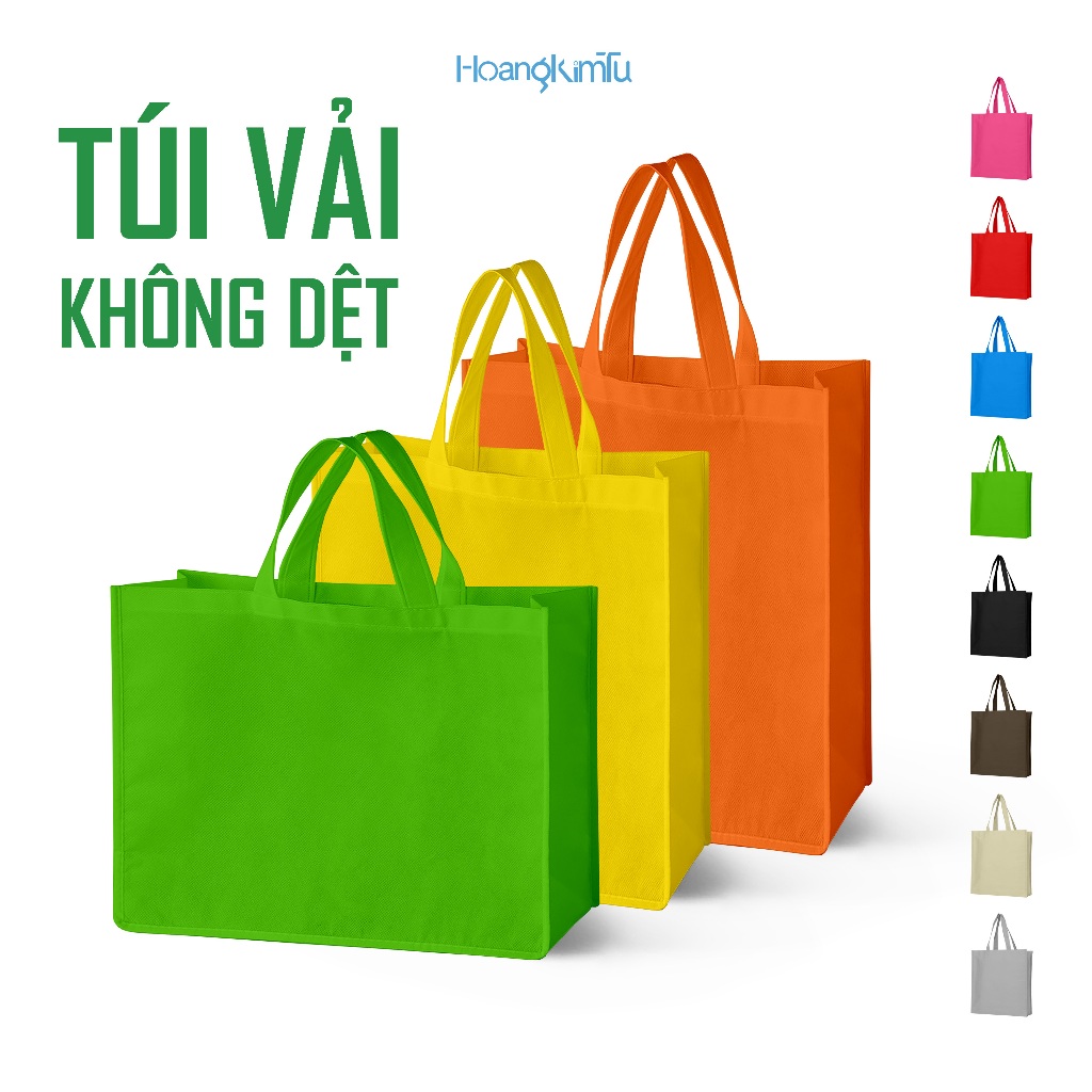 Túi Vải Không Dệt [GIÁ XƯỞNG] 🛍️, Túi Vải Thân Thiện Môi Trường, Nhiều Màu & Nhiều Size