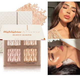 Phấn Bắt Sáng Hightlight  4 Ô  Beauty Glazed
