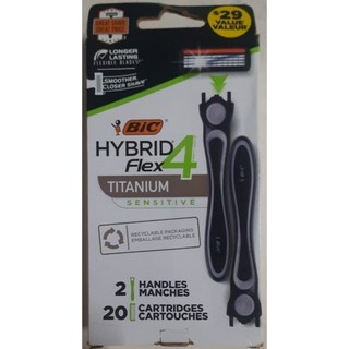 [HCM] Dao cạo râu BIC Flex 4 Hybrid Titanium Sensitive Razors