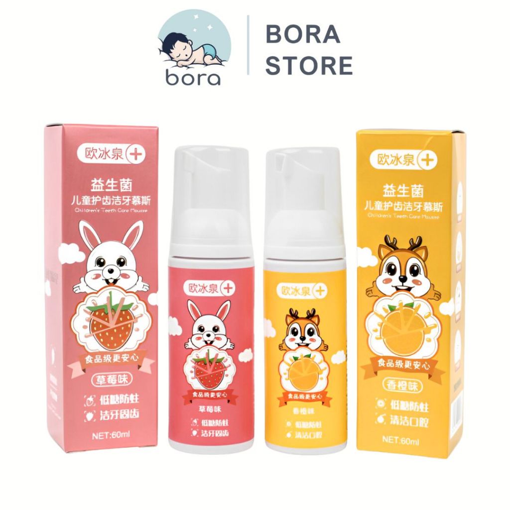 Kem Đánh Răng Tạo Bọt Vị Tự Nhiên Nguyên Chất 60Ml Cho Bé Trên 6 Tháng, Có Thể Nuốt