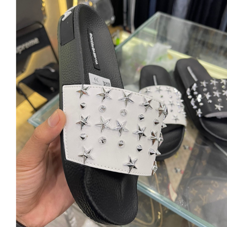 Dép nam quai ngang, dép DG đính ngôi sao cực chất, đế đúc công nghệ eva chống nún, dép đính đá siêu 