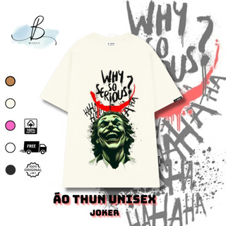 Áo Thun Joker~ Local Brand BWINDY Phong Cách unisex tay lỡ form rộng cổ tròn oversize cotton 100%