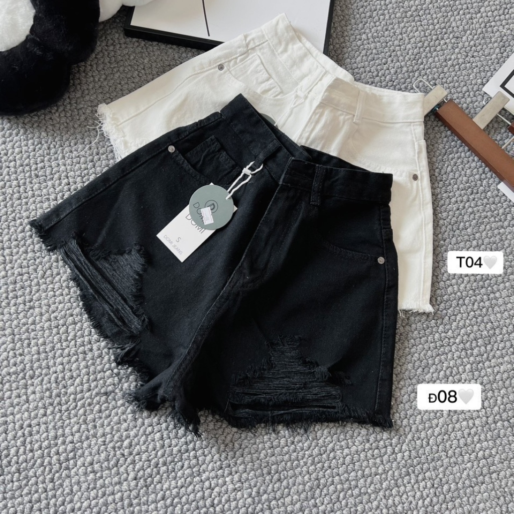 Quần Short Jean Lưng Cao Nhiều Mẫu Nhiều Màu Chuẩn From Hàng Cao Cấp