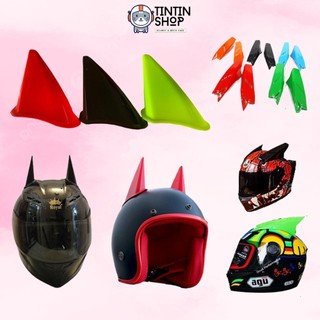 Cặp 2 Sừng Gắn Nón Bảo Hiểm Fullface (Tặng Keo Nến + Ốc)