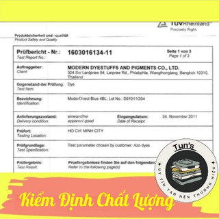 Thuốc Nhuộm Quần Áo Cotton - Nhóm Màu A1, Không Phai, Bền Màu