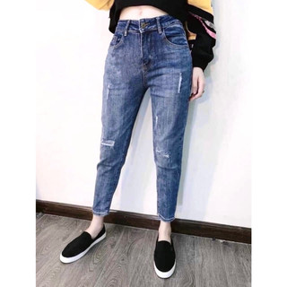 [0329] Quần jean baggy bigsize cao cấp vải co giãn 4 chiều che khuyết điểm đùi to