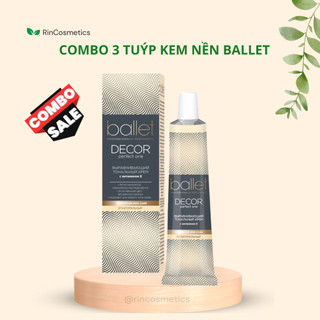 Combo 3 tuýp kem nền mịn nhẹ kiềm dầu ballet nga 40g tone 1