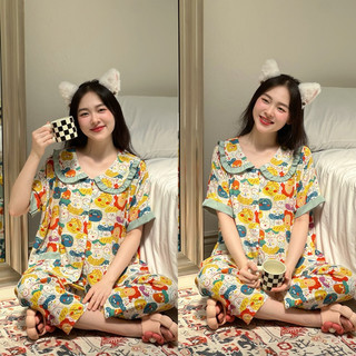 MUMUM/Bộ tole 2 da tay ngắn quần dài có nắp mở hai bên cho tý tiện lợi