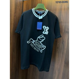 Áo Thun nam Lv cao cấp họa tiết thêu chi tiết sắc nét new