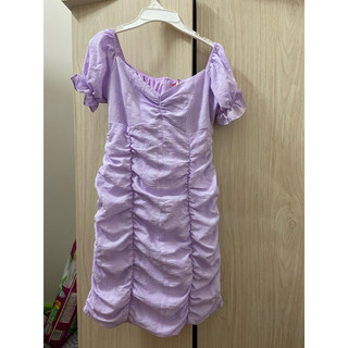 Đầm tím order nhật size L fit M