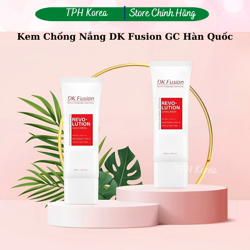 Kem Chống Nắng DK Fusion GC Hàn Quốc Tuýp 50Ml, Tích Hợp 3in1