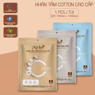 Khăn tắm du lịch 70x140cm Mylan chất liệu Cotton tự nhiên siêu thấm hút, nhỏ gọn đa năng tiện dụng