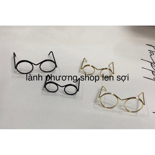 Mắt Kính Mini gọng tròn cho búp bê ( 2 cái)