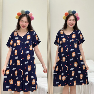 Mummum/ đầm bầu tole 2 da mặc nhà siêu mát